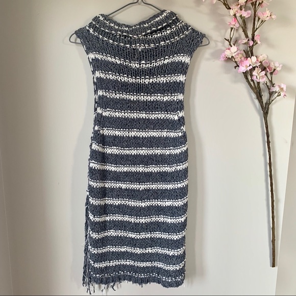 FREE PEOPLE / SLEEVELESS FRINGE KNIT TOP - Picture 3 of 4